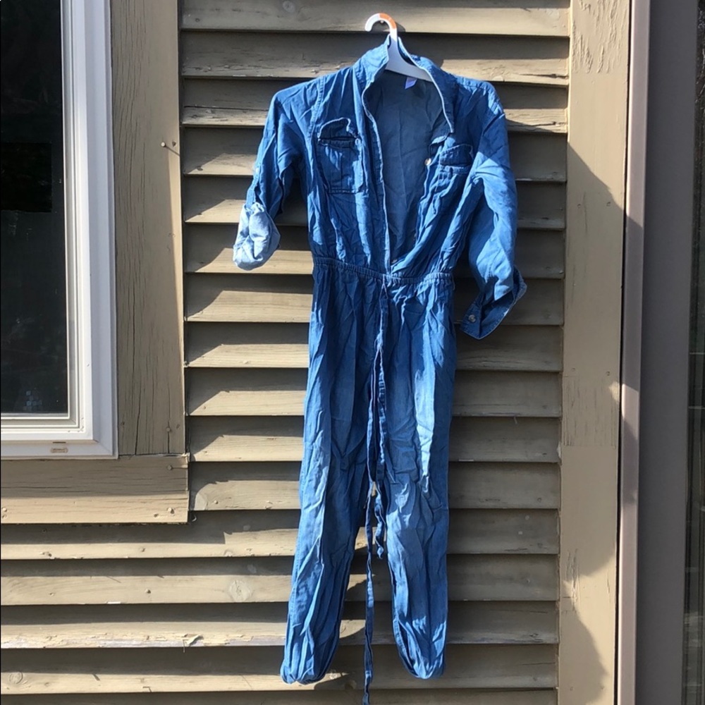 Justice Size 16 denim jumpsuit